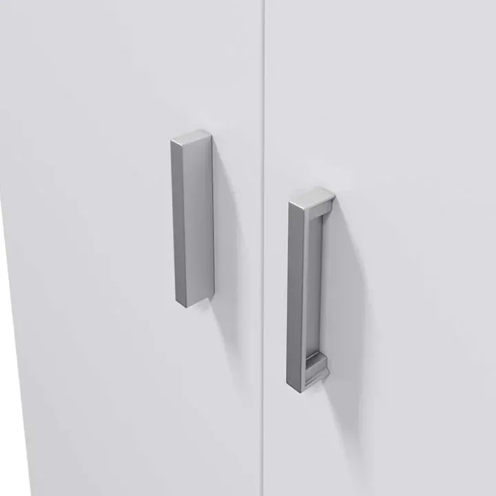 Armadio ingresso 73x180h cm 2 ante battenti multiuso bianco opaco Corie
