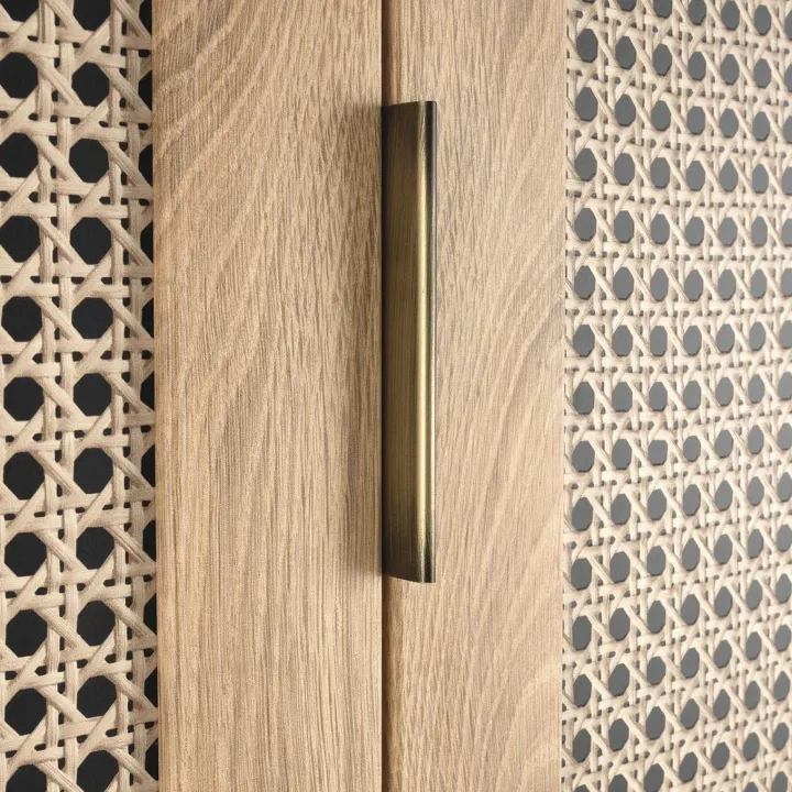 Armadio multiuso 80x200h cm 2 ante 1 cassetto moderno rovere Sombra