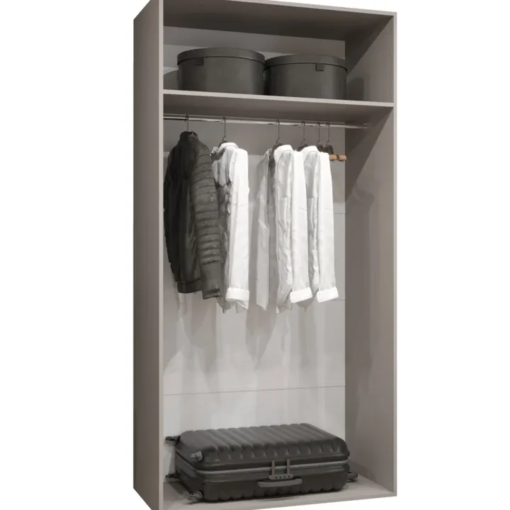 Armadio 100x202 cm 2 ante beige cashmere Valencia