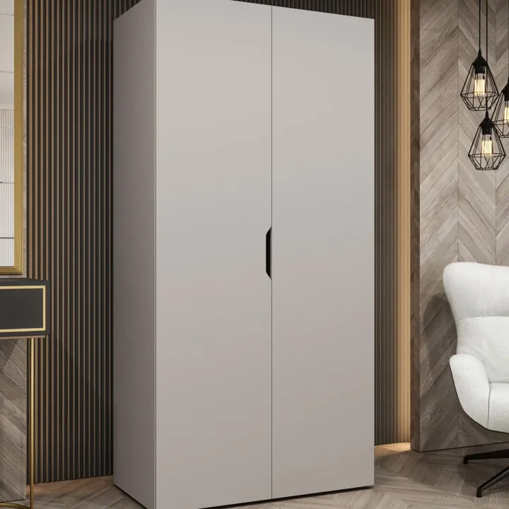 Armadio 100x202 cm 2 ante beige cashmere Valencia