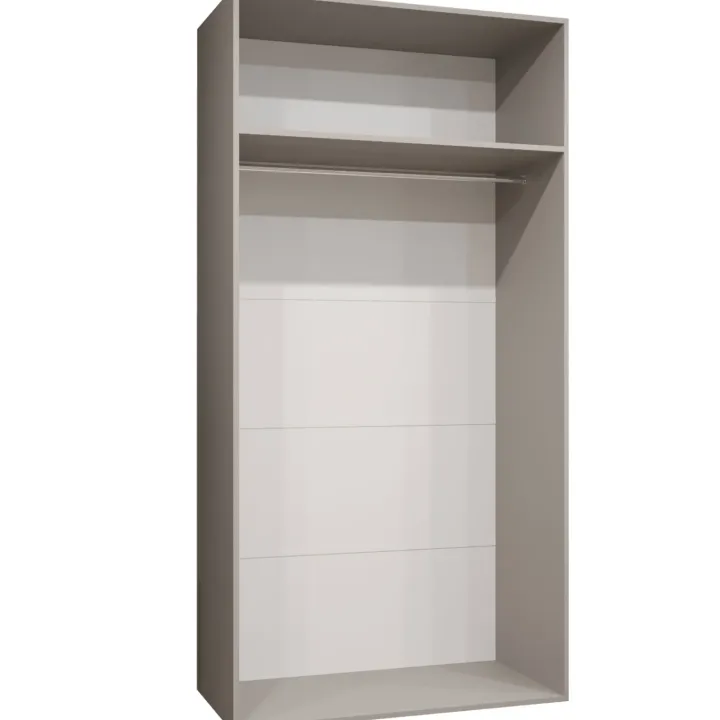 Armadio 100x202 cm 2 ante beige cashmere Valencia