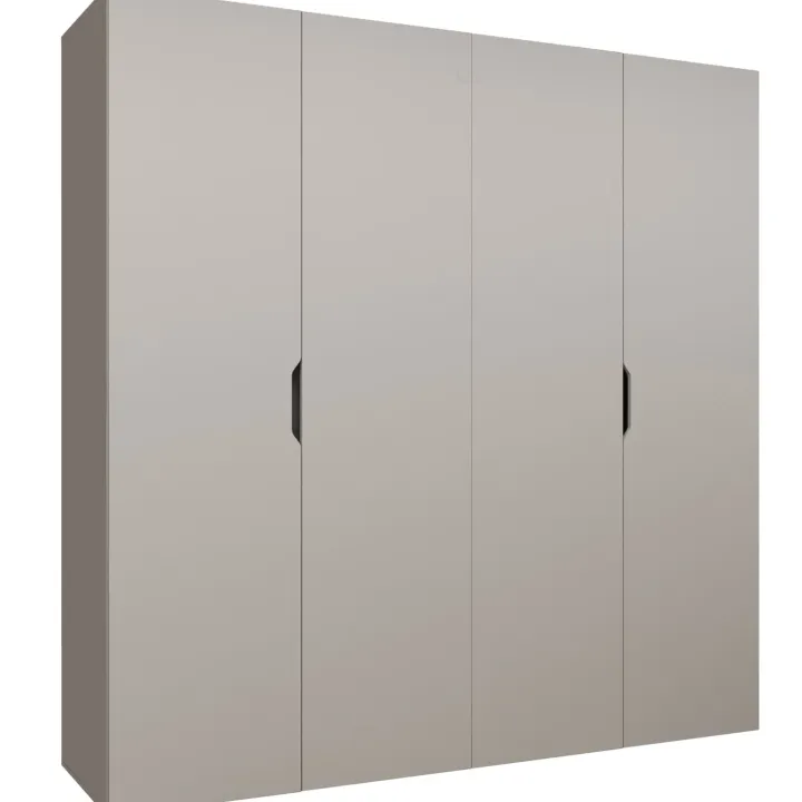 Armadio 200x202 cm 4 ante beige cashmere Valencia