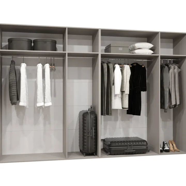 Armadio 300x202 cm 6 ante beige cashmere Valencia