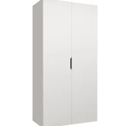 Armadio 100x202 cm 2 ante bianco opaco Valencia