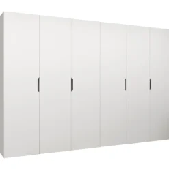 Armadio 300x202 cm 6 ante bianco opaco Valencia