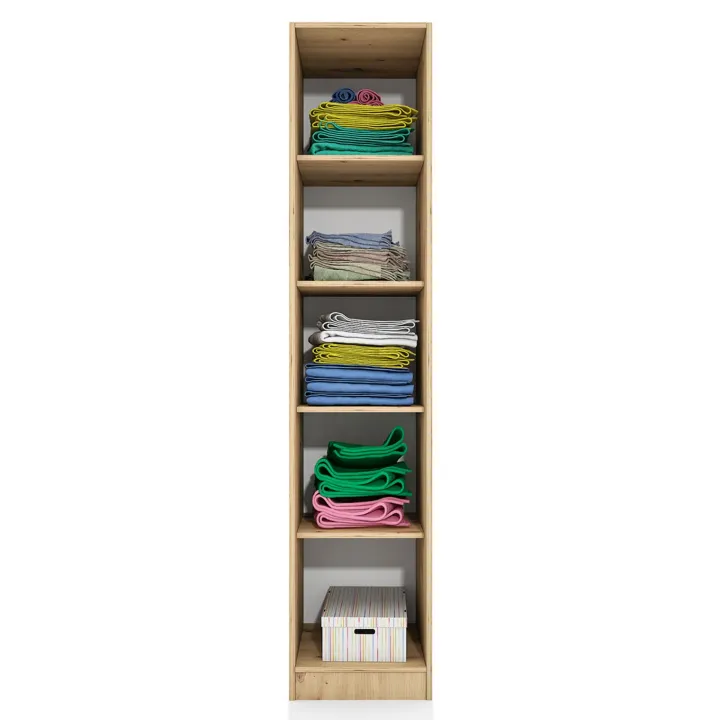 Armadio 40x191h cm 1 anta moderno rovere rustico Marzia