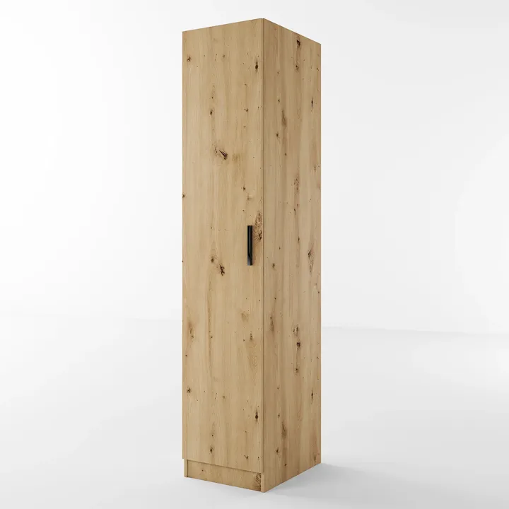 Armadio 40x191h cm 1 anta moderno rovere rustico Marzia