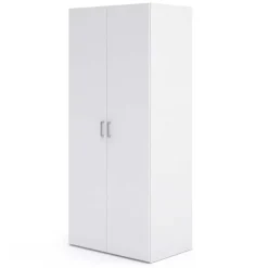 Armadio 78x176h cm 2 ante battenti bianco opaco Light Gihome®