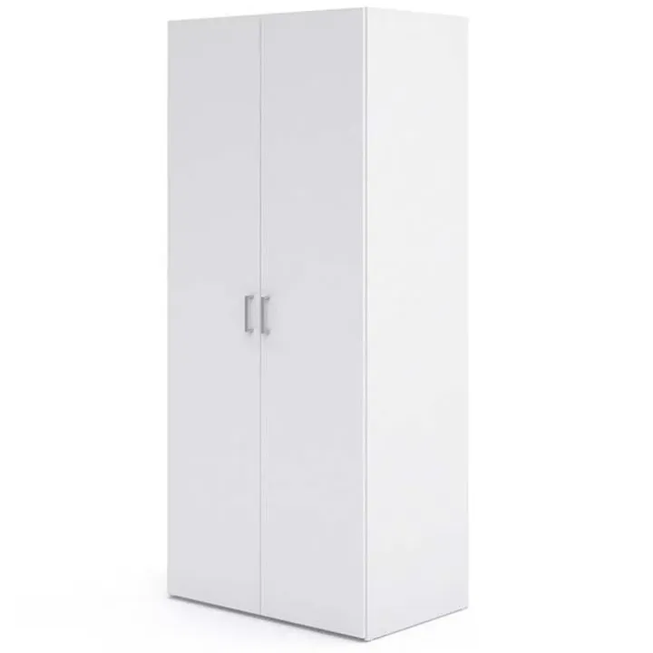 Armadio 78x176h cm 2 ante battenti bianco opaco Light Gihome®