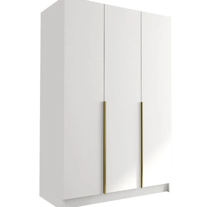 Armadio 150x215h cm 3 ante bianco lucido oro Glammy 3