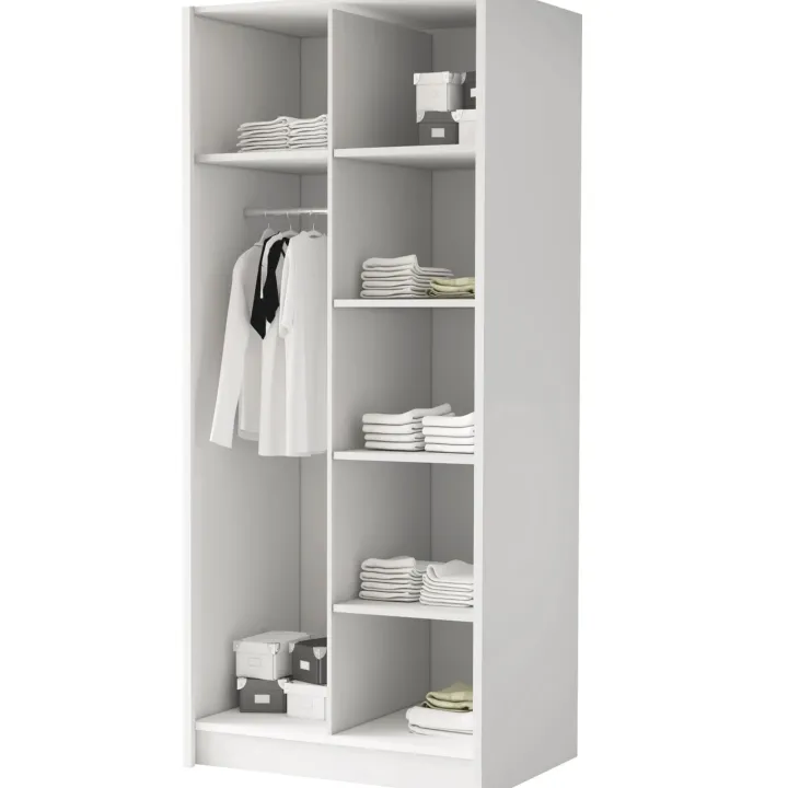 Armadio 100x215h cm 2 ante bianco lucido oro Glammy 2