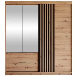 Armadio 203x213h cm 3 ante 2 cassetti rovere Stiky