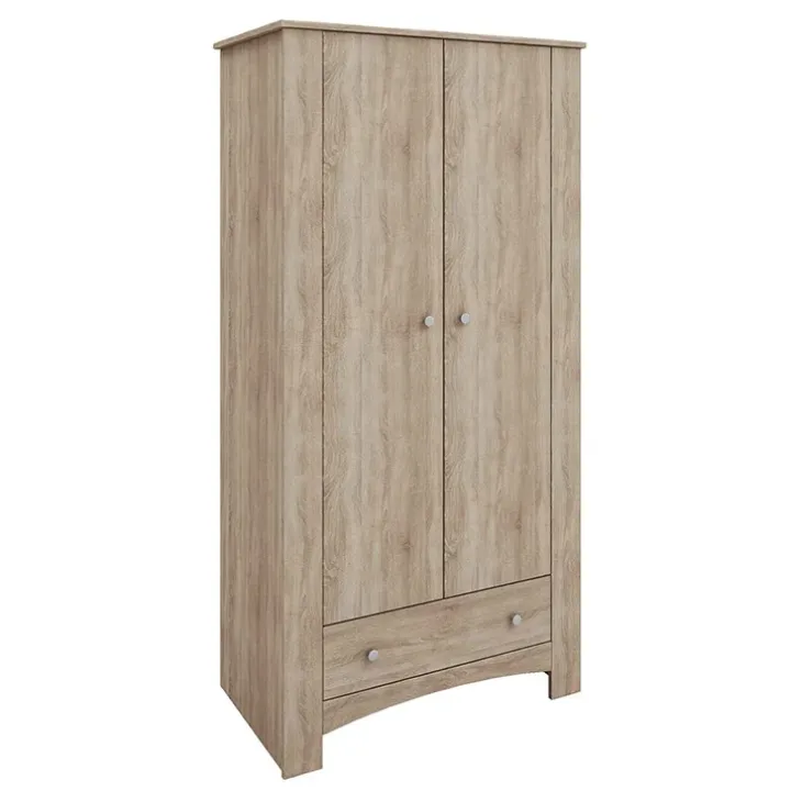 Armadio 90x181h cm 2 ante con cassetto rovere sonoma Londra