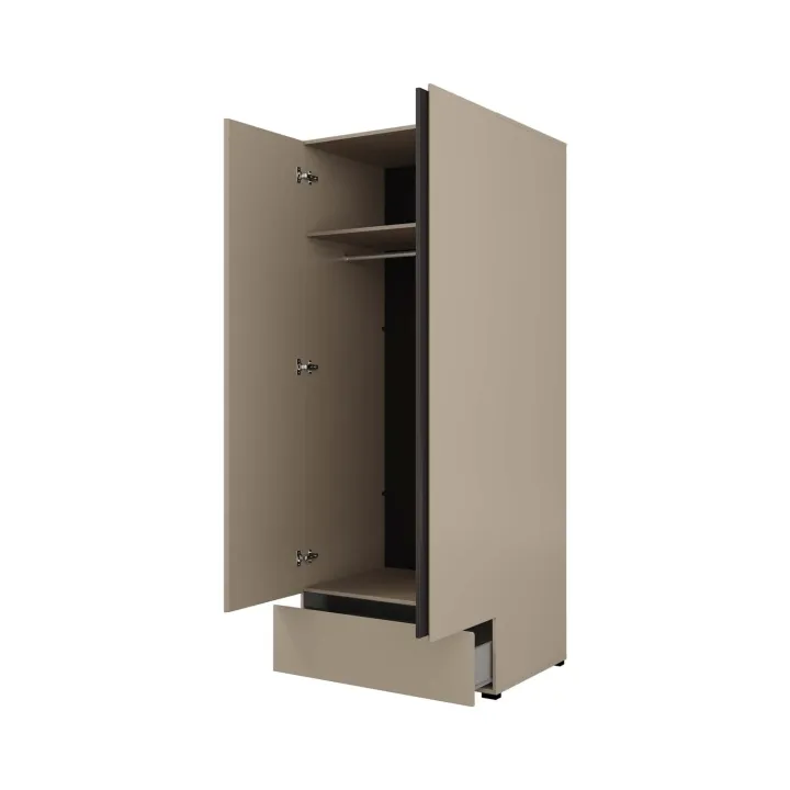 Armadio 89x210h cm 2 ante con cassetto totora Lolla