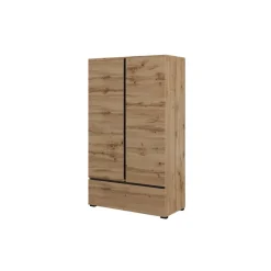 Armadio 89x150h cm 2 ante con cassetto rovere Lolla