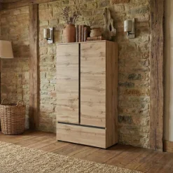 Armadio 89x150h cm 2 ante con cassetto rovere Lolla