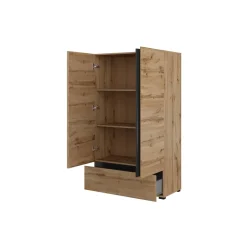 Armadio 89x150h cm 2 ante con cassetto rovere Lolla
