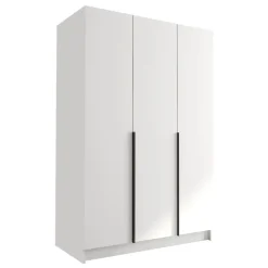 Armadio 150x215h cm 3 ante moderno bianco nero Glammy 3
