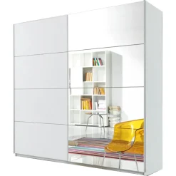 Armadio 180x210h cm 2 ante scorrevoli bianco opaco Pascal Gihome®
