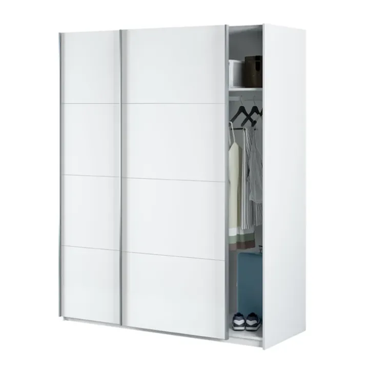 Armadio 150X200h cm 2 ante scorrevoli bianco opaco Taylor