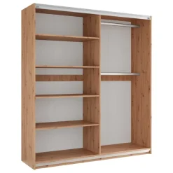 Armadio 203x215h cm 2 ante scorrevoli rovere Duppy