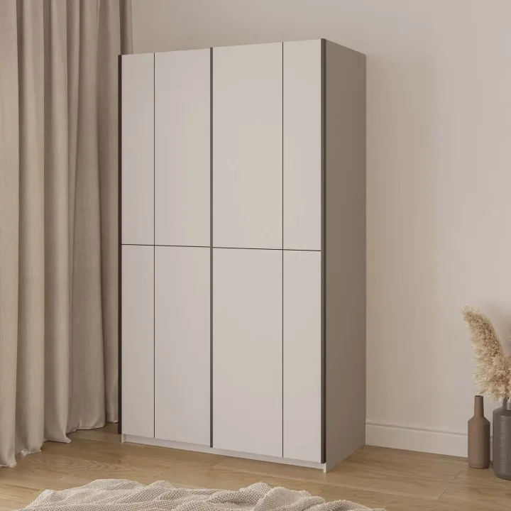 Armadio 120x210h cm 2 ante scorrevoli beige cashmere Procida