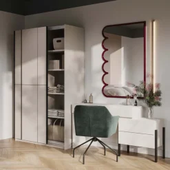 Armadio 120x210h cm 2 ante scorrevoli beige cashmere Procida