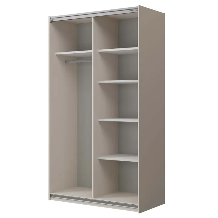 Armadio 120x210h cm 2 ante scorrevoli beige cashmere Procida