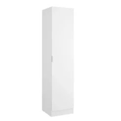 Armadio 41x184h cm con barra appendiabiti legno bianco Juan