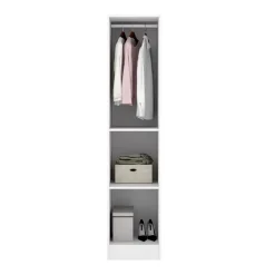 Armadio 41x184h cm con barra appendiabiti legno bianco Juan
