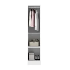 Armadio 41x184h cm con barra appendiabiti legno bianco Juan