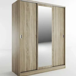 Armadio 150x191h cm scorrevole con specchio rovere sonoma Collodi