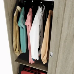 Armadio 180x191h cm scorrevole moderno rovere sonoma Morante
