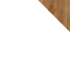 Armadio 90x190h cm soggiorno 2 ante con specchio bianco rovere Clea