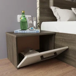 Camera completa matrimoniale con comò moderna rovere scuro e chiaro Rovigo