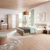 Camera completa matrimoniale con contenitore rovere bianco opaco Vieste