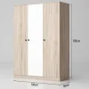 Camera da letto completa matrimoniale rovere bianco opaco Vieste