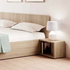 Camera da letto completa matrimoniale rovere bianco opaco Vieste