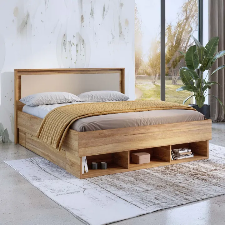 Camera da letto completa matrimoniale rovere tortora Lise