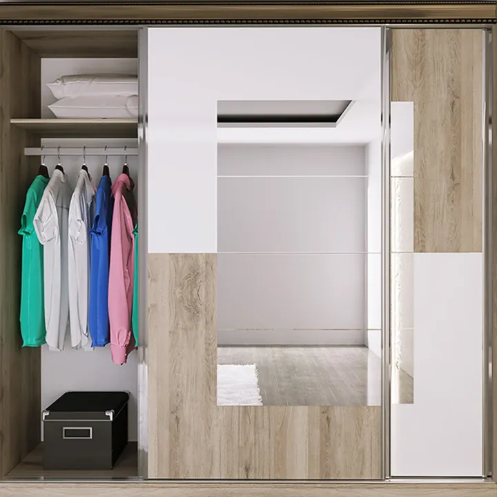 Camera da letto completa testiera trapuntata rovere bianco oro Riga