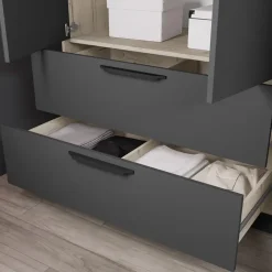 Camera da letto matrimoniale completa rovere antracite opaco Urbino