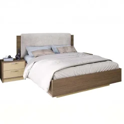 Camera da letto matrimoniale completa rovere chiaro e rovere scuro Pitigliano