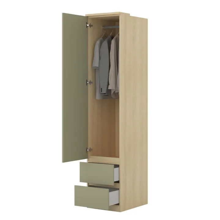 Camera da letto matrimoniale completa verde salvia rovere Elvira