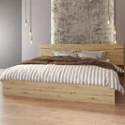 Camera da letto moderna completa matrimoniale rovere rustico Camilla 2
