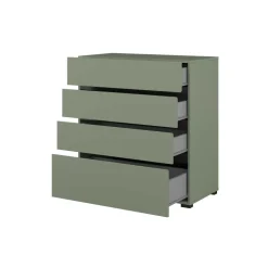 Cassettiera 80x85h cm 4 cassetti verde Lolla