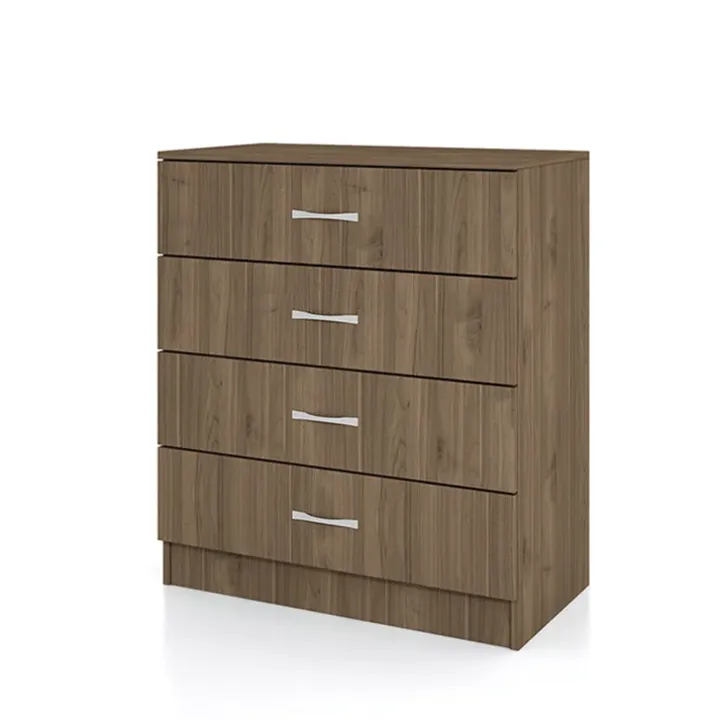 Cassettiera 80x91h cm moderna noce Cavour Gihome®