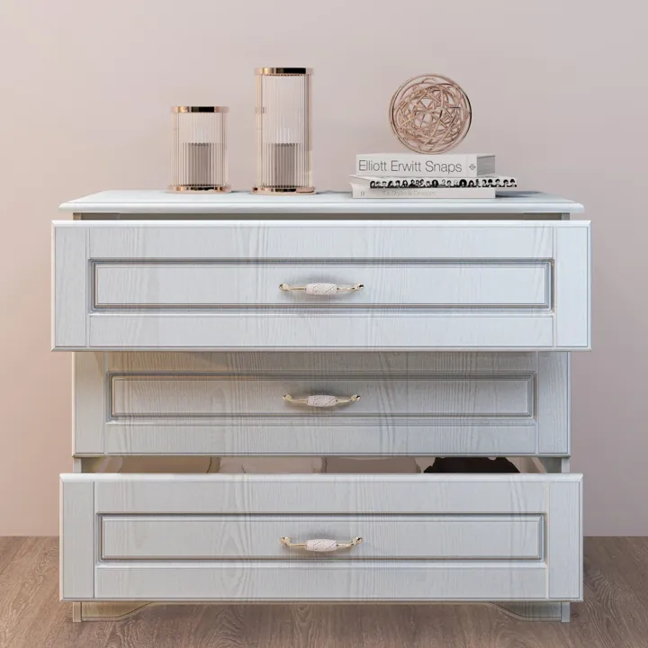 Comò classico 99x78h cm 3 cassetti bianco Friuli