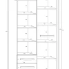 Credenza alta 90x198h cm bianco opaco nero lucido Lexy