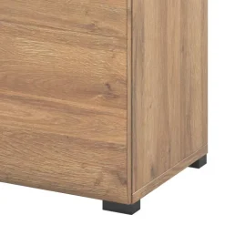 Credenza 180x86h cm 2 ante 3 cassetti moderna rovere nero Maiorca