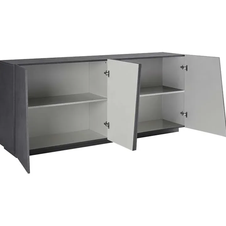 Credenza 200x86h cm 4 ante moderna ossido Candia Gihome®